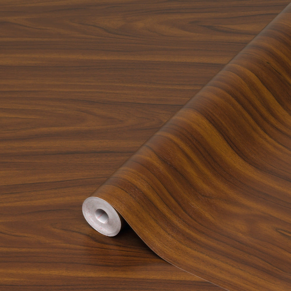 Walnut Wood Wallpaper sale Dark Brown Wood Peel and Stick PVC Wallpaper Wood Grain Co