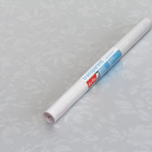 Damask Transparent Vinyl 675mm, Self-Adhesive